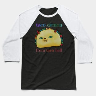 Taco Demon Baseball T-Shirt